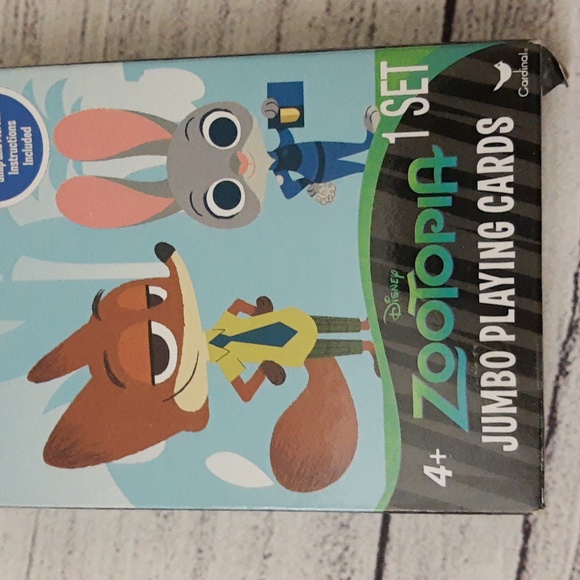 Disney Zootopia Jumbo Playing Cards SEALED, BOX DAMAGE - Picture 11 of 12